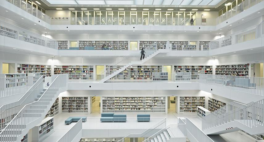 Stuttgart City Library Totems